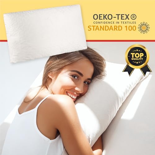 Guanciale fiocco di memory, cuscino memory foam traspirante, anallergico e antiacaro. Made in Italy 100%
