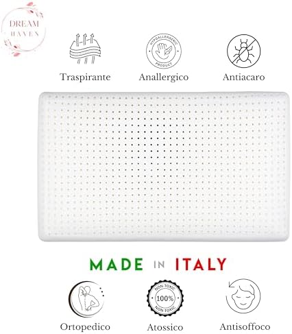 Cuscino Basso Cervicale 8 cm in Memory Foam, Cuscino letto ideale per Bambini, Ragazzi e Adulti, Anallergico e Antiacaro con Federa in Silver, Cuscino Memory Foam 100% Made in Italy