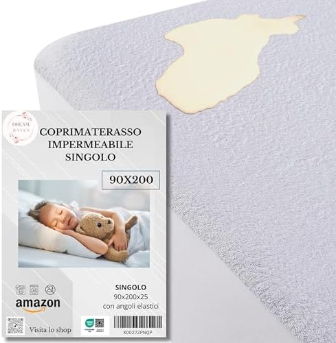 Coprimaterasso Impermeabile Singolo - 90x200cm, Antiacaro, Lavabile, Angoli Elasticizzati - Foto 9