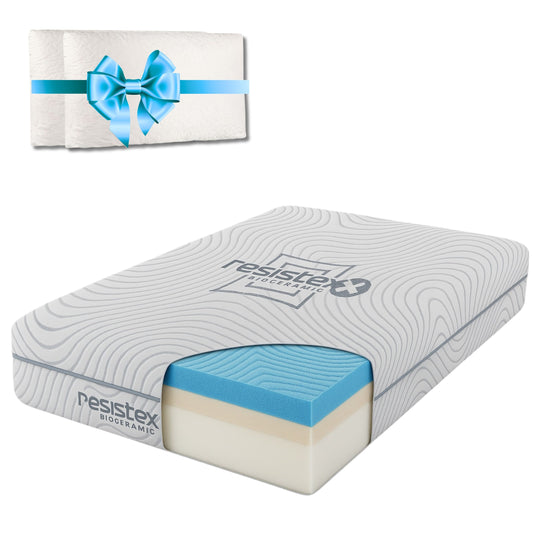 Materasso Matrimoniale Ortopedico 160x190x27 in Memory Foam Breeze Traspirante con Fodera Bioceramic Resistex – Materasso Memory Foam Matrimoniale Made in Italy