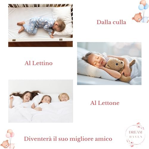 Cuscino Lettino Bambino, Cuscino culla 40x60, Cuscino Asilo Traspirante Antiacaro, Cuscino Antisoffoco 100% Cotone Made in Italy