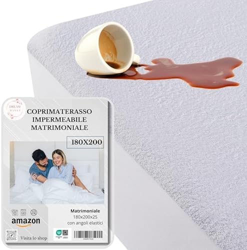 Coprimaterasso Impermeabile, Coprimaterasso Antiacaro e Igienico, Traversa Impermeabile con Angoli
