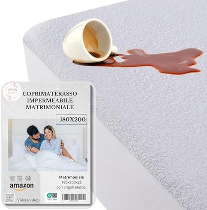 Coprimaterasso Impermeabile, Coprimaterasso Antiacaro e Igienico, Traversa Impermeabile con Angoli