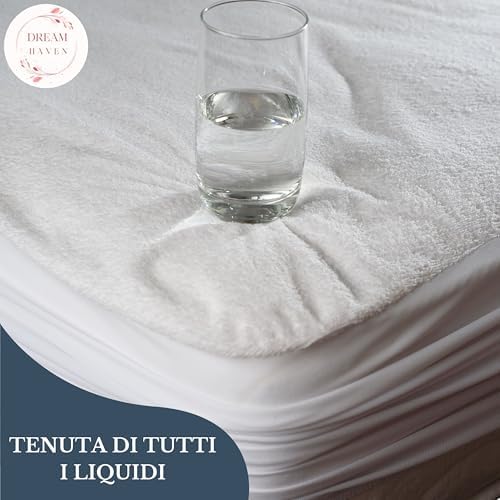 Coprimaterasso Impermeabile, Coprimaterasso Antiacaro e Igienico, Traversa Impermeabile con Angoli