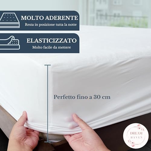 Coprimaterasso Impermeabile, Coprimaterasso Antiacaro e Igienico, Traversa Impermeabile con Angoli