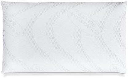 DREAM HAVEN - Federa Cuscino Letto - Copricuscino Letto con Trattamento Silver Antistatico - Copricuscino Letto Antibatterico - Federa per Cuscino Basso fino a 8 cm