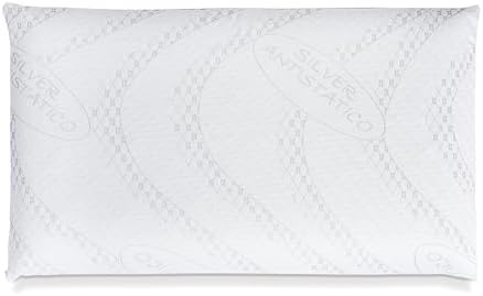 DREAM HAVEN - Federa Cuscino Letto - Copricuscino Letto con Trattamento Silver Antistatico - Copricuscino Letto Antibatterico - Federa per Cuscino Basso fino a 8 cm